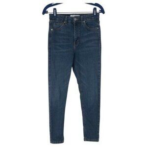 Topshop Jamie Jeans Women's W28 High Rise Skinny L30 Blue Stretch Denim